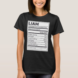 Camiseta Liam Nutrition Information Problem Resolvendo Duro