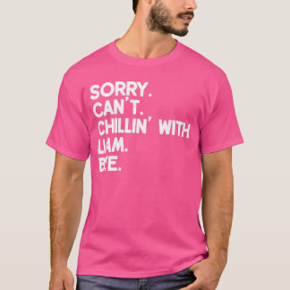 Camiseta Liam Primeiro Nome Divertido Personalizado Nome Am