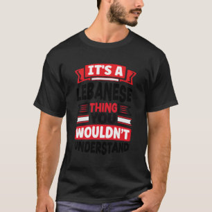 Camiseta Libanês Libanês Bandeira É Um Libanês