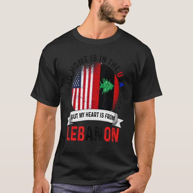 Camiseta Libanês Patriot Heart É Do Líbano Fl (Frente)