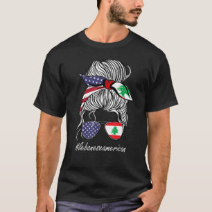 Camiseta Libanesa Patrimônio Americano Rapariga do Cultivo