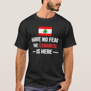 Camiseta Libaneses Estão Aqui No Líbano Unisex M