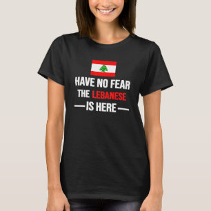 Camiseta Libaneses Estão Aqui No Líbano Unisex M
