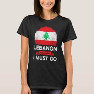 Camiseta Líbano Está Chamando Eu Devo Ir Raízes do Patrimôn