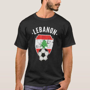Camiseta Líbano Futebol Líbano Bandeira Orgulho Libanês