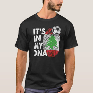 Camiseta Líbano: Minha Equipe De Bandeiras Do Dna Libanesa 