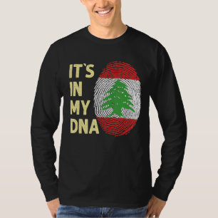 Camiseta Líbano: Minha Equipe De Bandeiras Do Dna Libanesa 