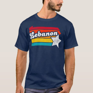 Camiseta Líbano Pensilvânia Vintage angustiou Souvenir 2