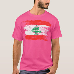 Camiseta Líbano Shirt Gift Country Flag Patriotic Viagem A