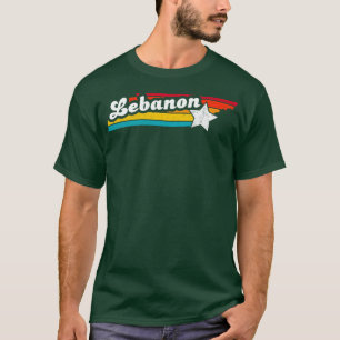 Camiseta Líbano Tennessee Vintage angustiou Souvenir 2