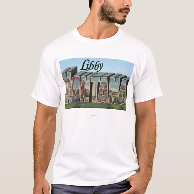 Camiseta Libby, letra ScenesLibby de MontanaLarge, TA (Frente)