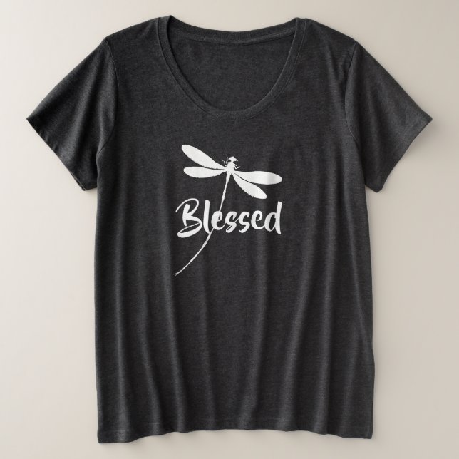 Camiseta Libélula abençoada (Frente do Design)