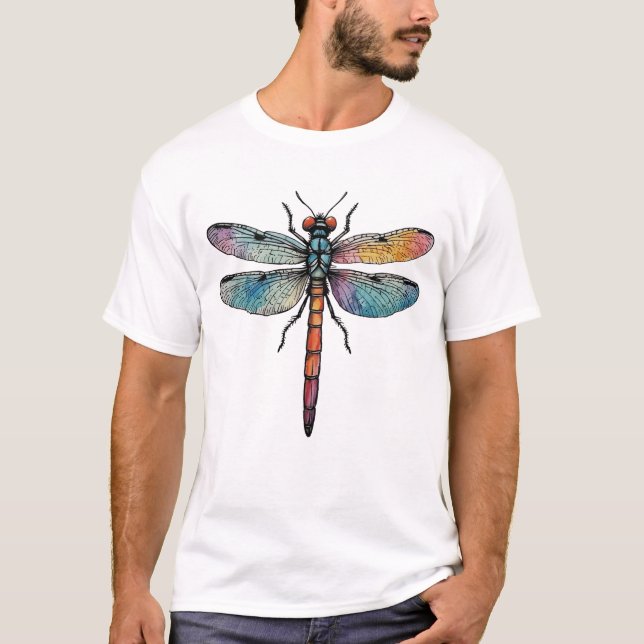 Camiseta Libélula Colorida (Frente)