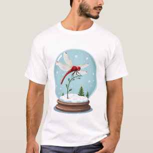 Camiseta Libélula de Globo de Neve