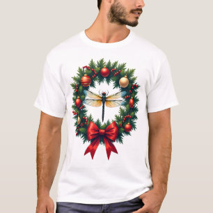 Camiseta Libélula de Grinalda de Natal