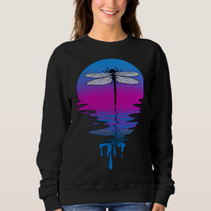 Camiseta Libélula do Pôr do Sol Vintage Retro
