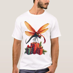 Camiseta Libélula embrulhada para presente