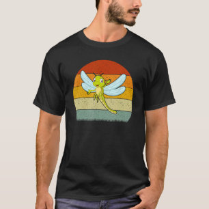 Camiseta Libélula Estilo Retro Vintage