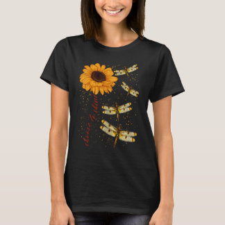 Camiseta Libélula Girassol Professor Mentalidade de Crescim