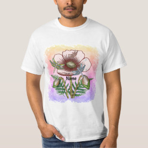 Camiseta Libélula Pálido Papoula