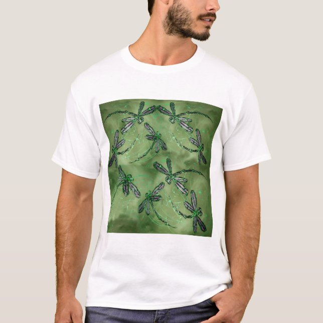 Camiseta Libélulas de Asas Roxas (Frente)