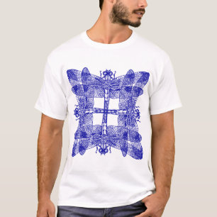 Camiseta Libélulas de sobreposição esquadradas