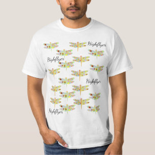 Camiseta Libélulas florais Highflyers