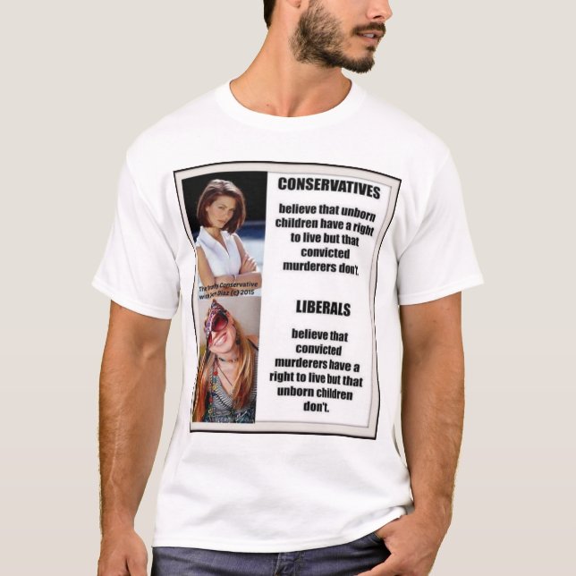 Camiseta Liberais contra aborto conservador (Frente)