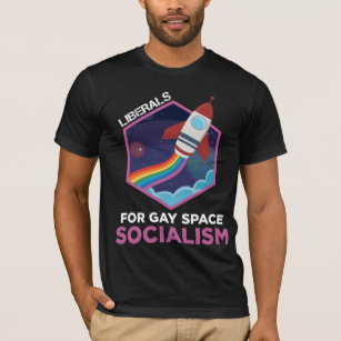 Camiseta Liberais Socialismo Gay Socialismo LGBT Igualdade 