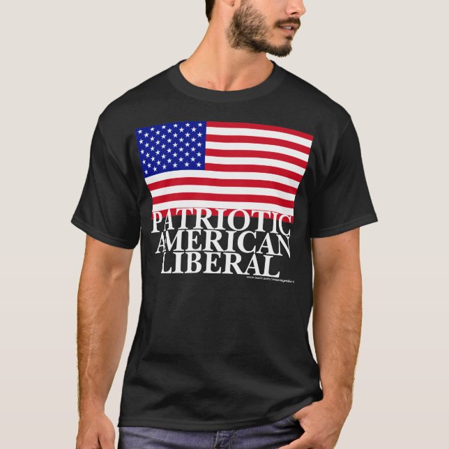 Camiseta Liberal americano patriótico (Frente)