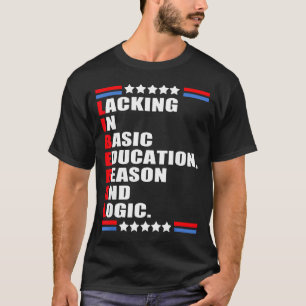 Camiseta Liberal sem educação básica motivo arte gráfica
