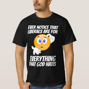CAMISETA LIBERALISMO = TUDO QUE DEUS ODEIA CAMISAS-T