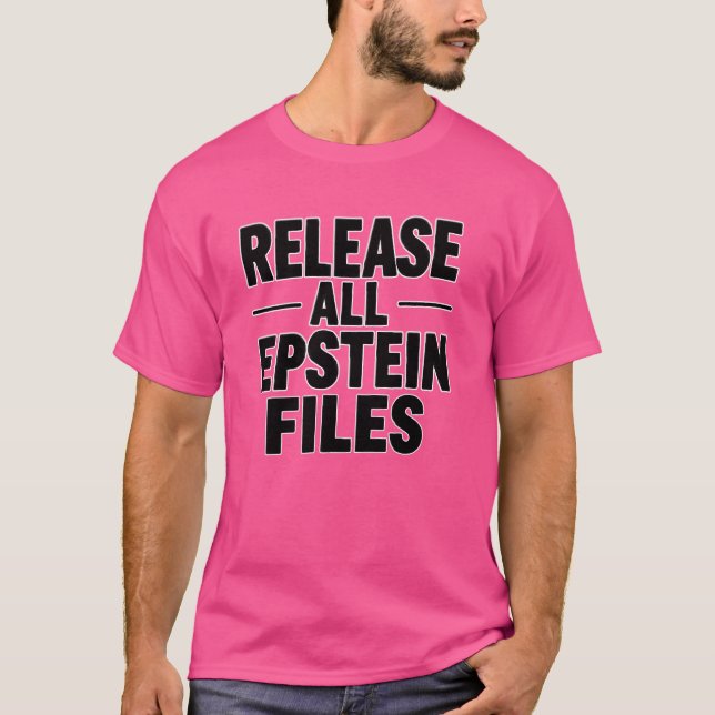 Camiseta Liberar Todos os Arquivos Epstein (Frente)