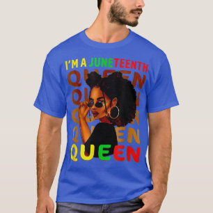 Camiseta Liberdade 19.ª Rainha Swag Black Melanin Natura