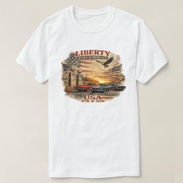 Camiseta liberdade americana  (Frente do Design)