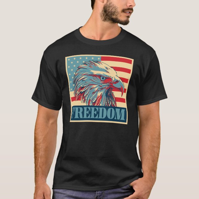 Camiseta Liberdade americana (Frente)