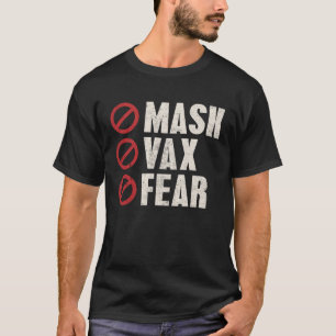 Camiseta Liberdade Anti-Vacina Sem Máscara Vax Não Teme Obr