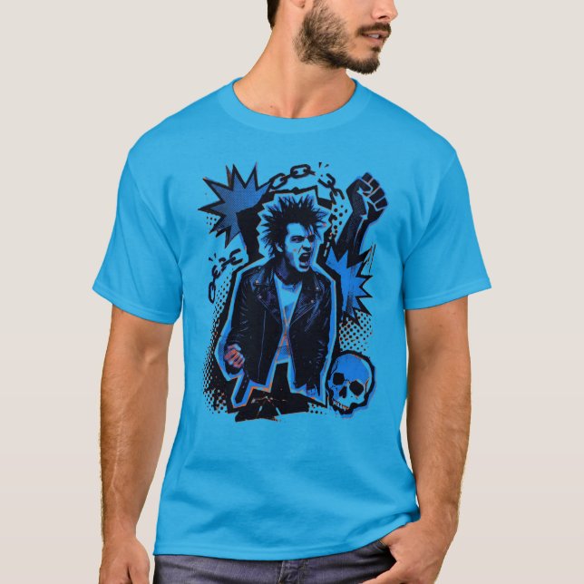 Camiseta Liberdade Através do Caos Gráfico de Rebe (Frente)