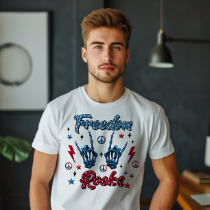 Camiseta Liberdade Balança o Dia da Independência 4 de Julh