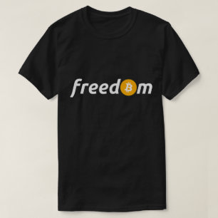 Camiseta Liberdade Bitcoin Criptomoeda Investidor Design Mi