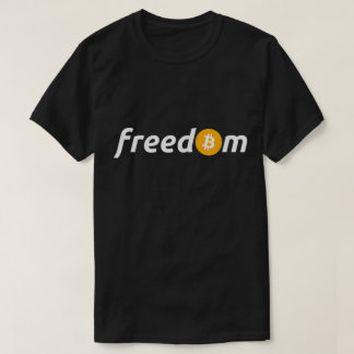 Camiseta Liberdade Bitcoin Criptomoeda Investidor Design Mi