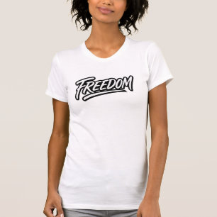 Camiseta LIBERDADE – Caligrafia de Pincel Grosso Motivacion
