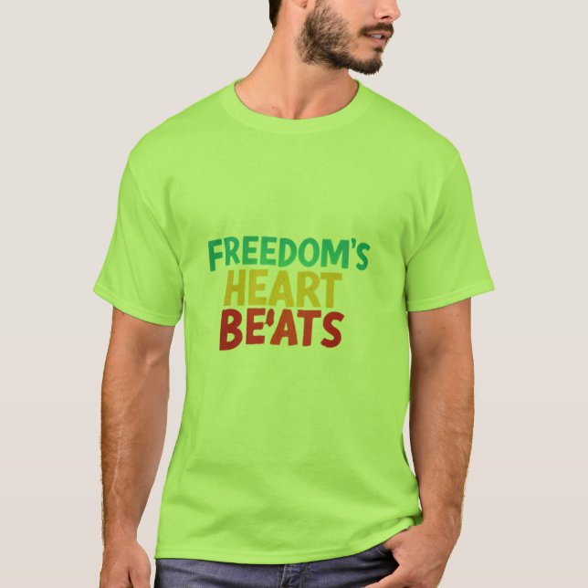 Camiseta liberdade coração (Frente)