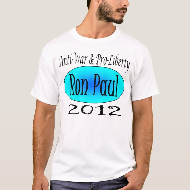 Camiseta Liberdade da anti guerra de Ron Paul pro (Frente)