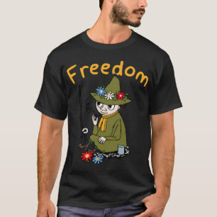 Camiseta Liberdade da Cana de Pesca do Snufkin Moomin