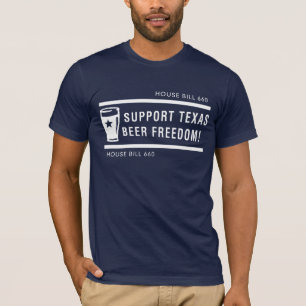 Camiseta Liberdade da cerveja de Texas do apoio - homens