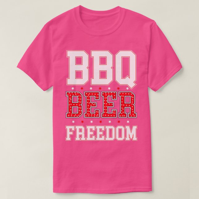 Camiseta LIBERDADE DE CERVEJA DE churrasco (2) (Frente do Design)