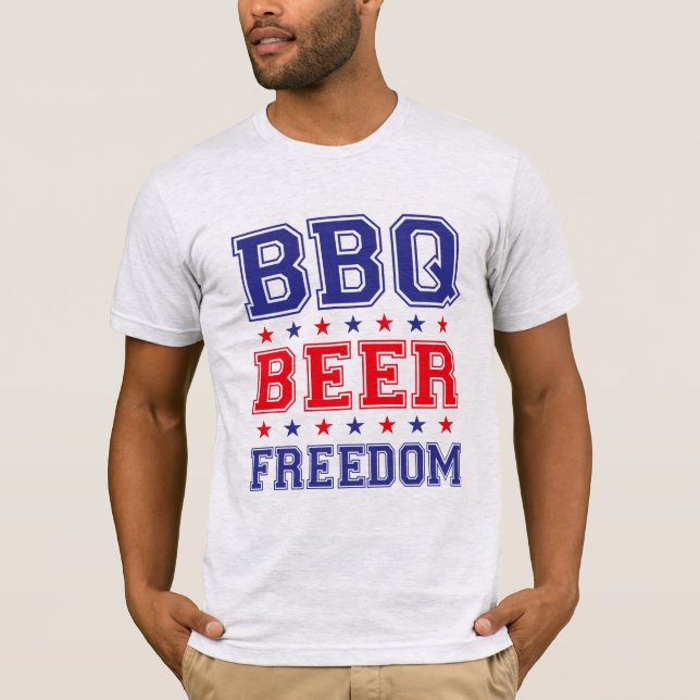 Camiseta Liberdade de cerveja pro trump sem dormir  (Frente)