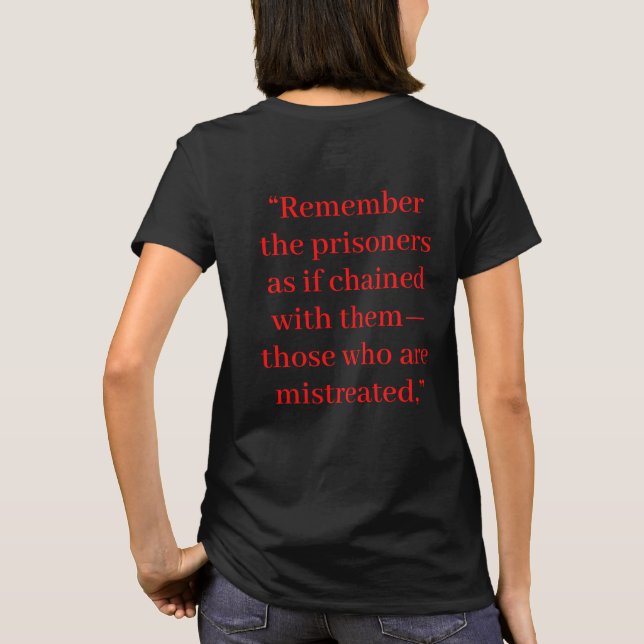 Camiseta Liberdade de encarceramento (Verso)