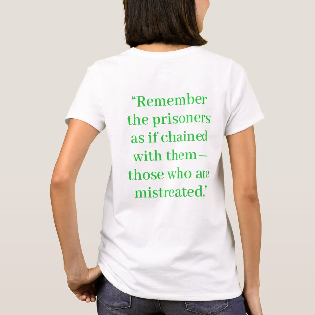 Camiseta Liberdade de encarceramento (Verso)